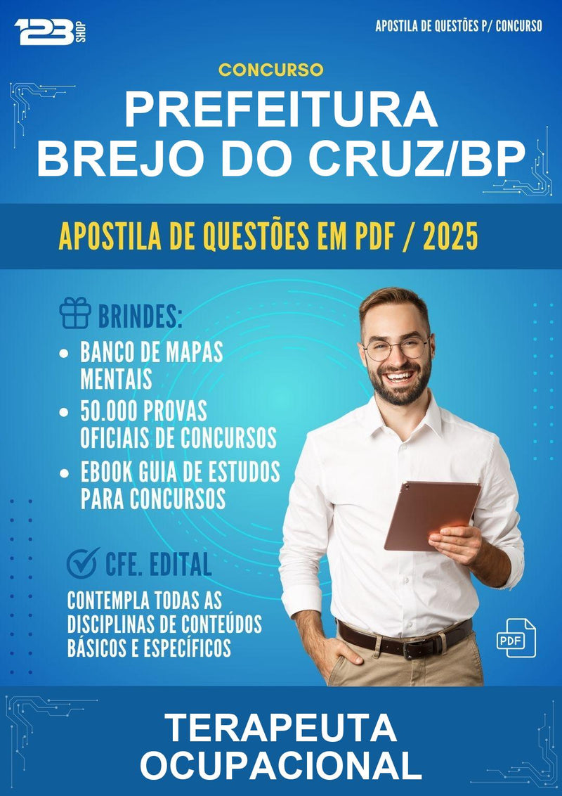 Apostila de Questões para o Concurso Prefeitura Brejo do Cruz/PB para Terapeuta Ocupacional
