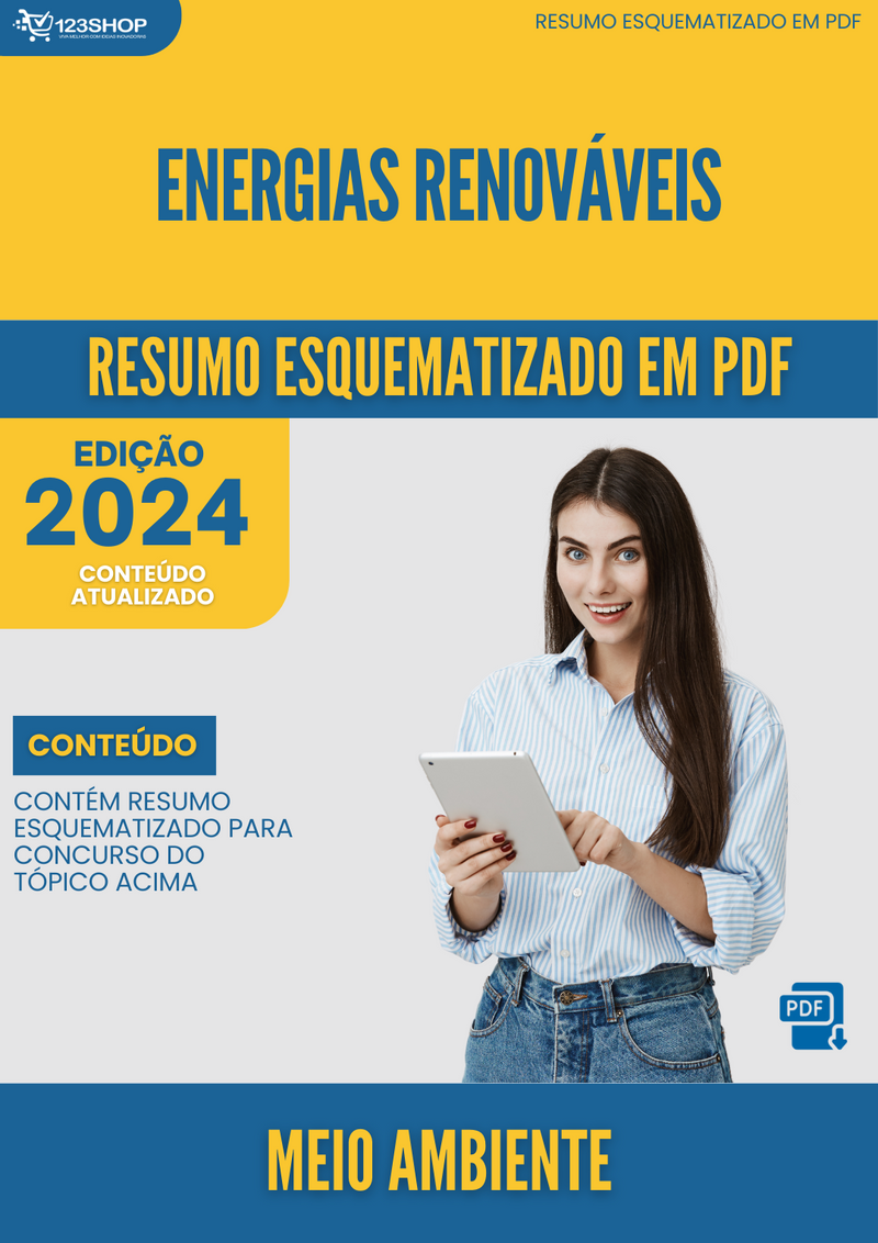 Resumo Esquematizado de Meio Ambiente Sobre Energias Renováveis para Concursos