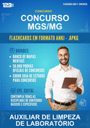 Flashcards Anki para o Concurso Mgs/MG para Auxiliar de Limpeza de Laboratório - 400 Flashcards
