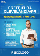 Flashcards Anki para o Concurso Prefeitura Clevelândia/PR para Psicólogo - 400 Flashcards