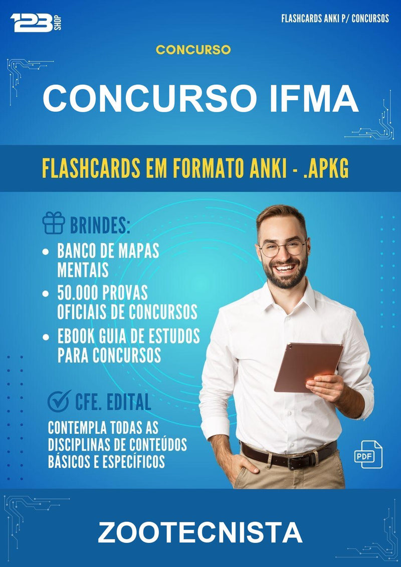 Flashcards Anki para o Concurso Ifma para Zootecnista - 400 Flashcards