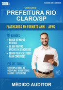 Flashcards Anki para o Concurso Prefeitura Rio Claro/SP para Médico Auditor - 400 Flashcards