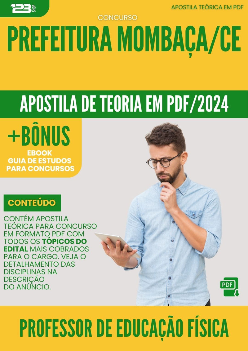 Apostila Teórica para Concurso Mombaça CE 2024 Professor de Educação Física
