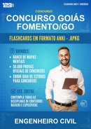 Flashcards Anki para o Concurso Goiás Fomento/GO para Engenheiro Civil - 400 Flashcards