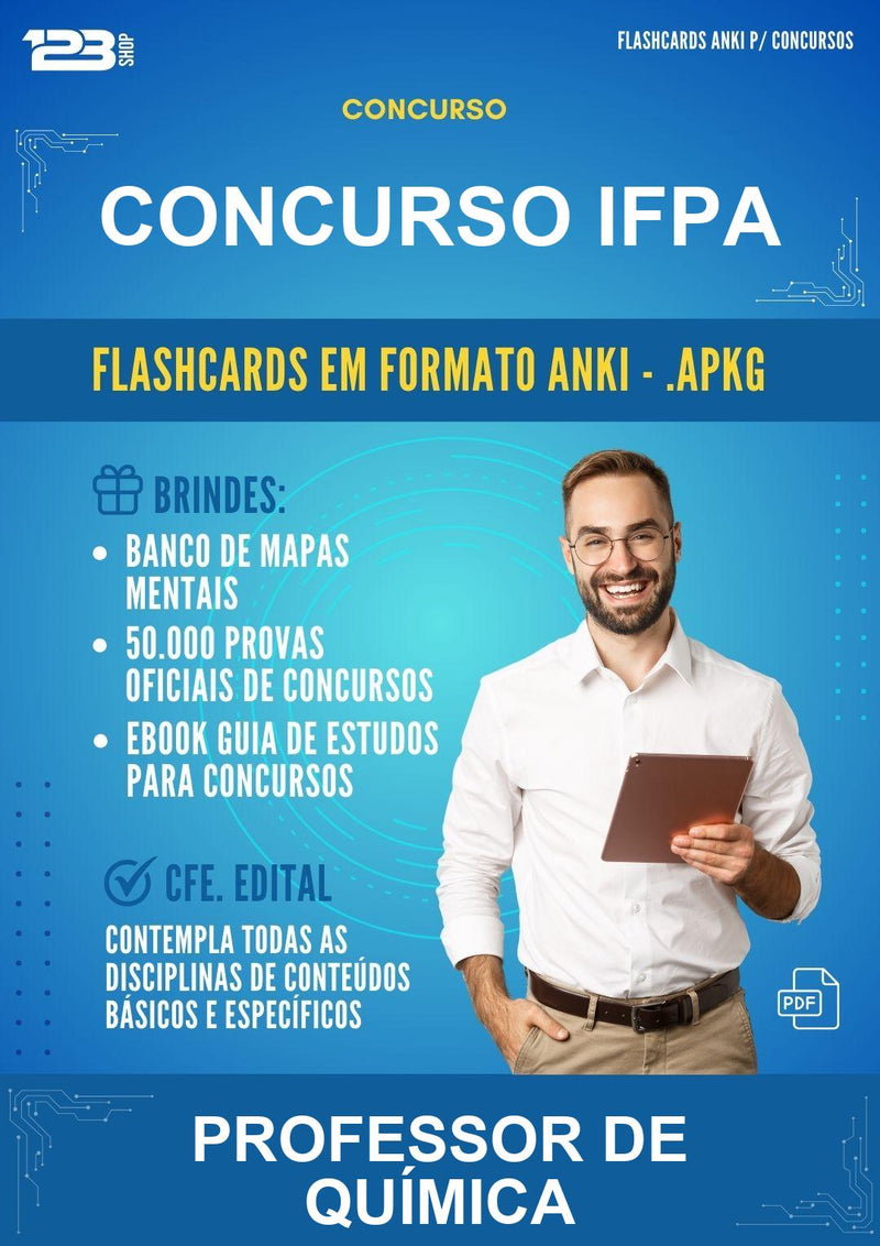 Flashcards Anki para o Concurso Ifpa para Professor de Química - 600 Flashcards