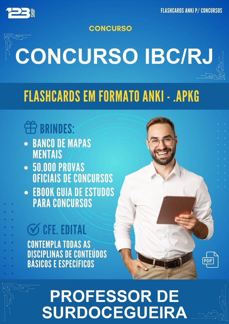 Flashcards Anki para o Concurso Ibc/RJ para Professor de Surdocegueira - 600 Flashcards