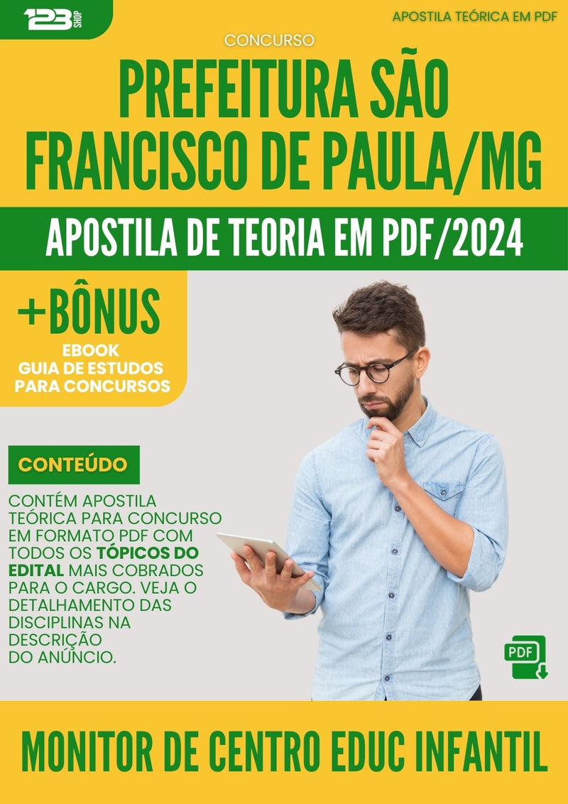 Apostila Teórica para Concurso Prefeitura São Francisco de Paula MG 2024 Monitor De Centro De Educação Infantil