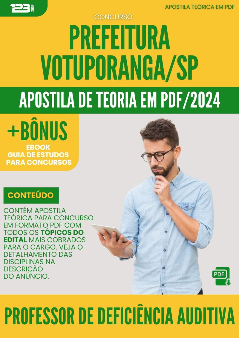 Apostila Teórica para Concurso Coordenador Pedagógico Prefeitura Votuporanga SP 2024
