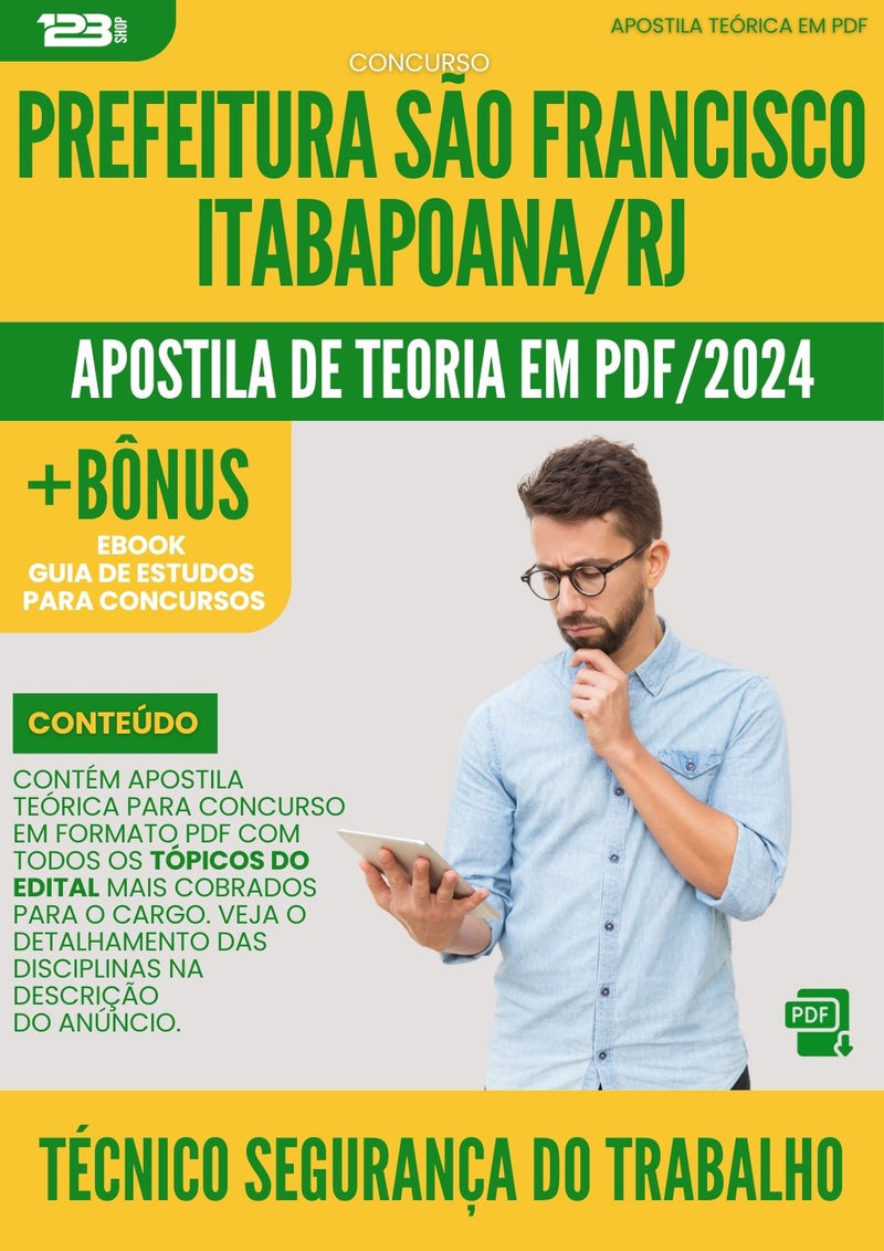 Apostila Teórica para Concurso Técnico em Pesca Prefeitura São Francisco Itabapoana RJ 2024