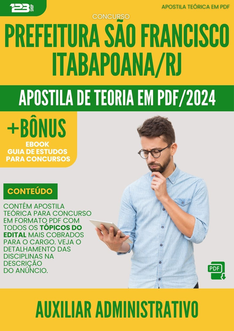 Apostila Teórica para Concurso Agente de Patrimônio Prefeitura São Francisco Itabapoana RJ 2024