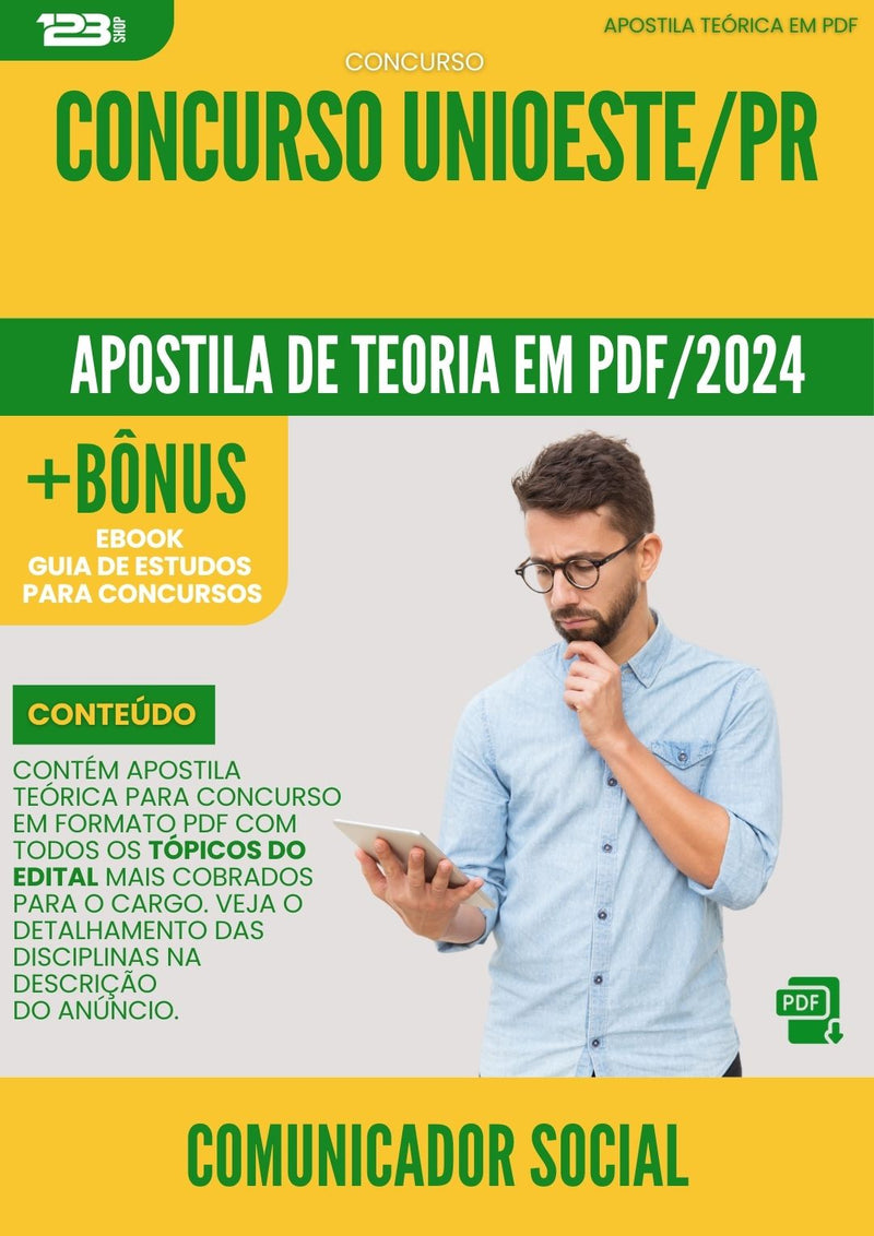 Apostila Teórica para Concurso Comunicador Social Concurso UNIOESTE PR 2024