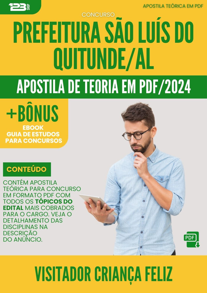 Apostila Teórica para Concurso Visitador Criança Feliz São Luís Quitunde AL 2024