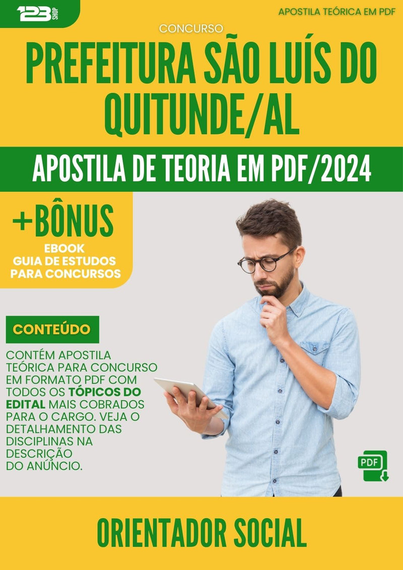 Apostila Teórica para Concurso Orientador Social São Luís Quitunde AL 2024