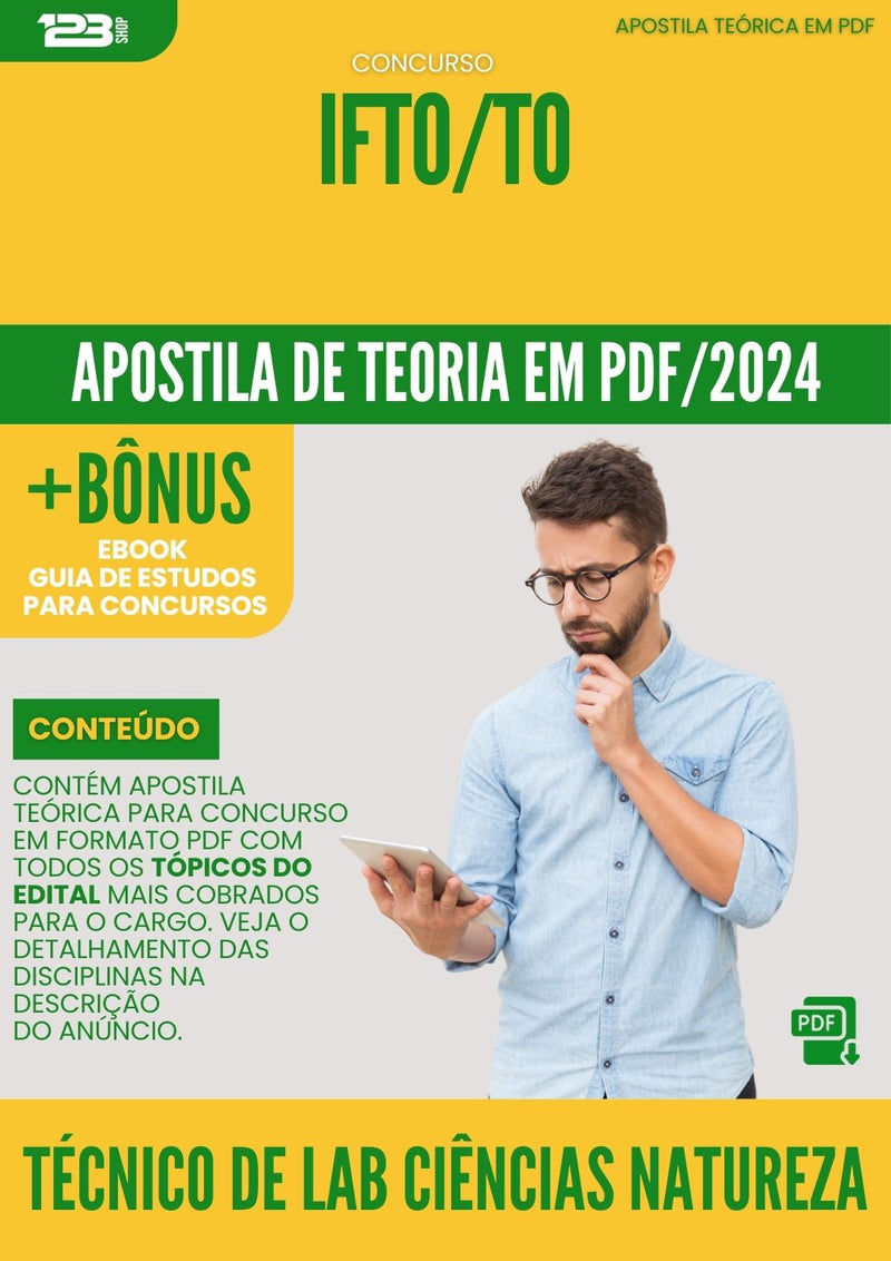 Apostila Teórica para Concurso Técnico de Laboratório Ciências da Natureza Concurso IFTP 2024