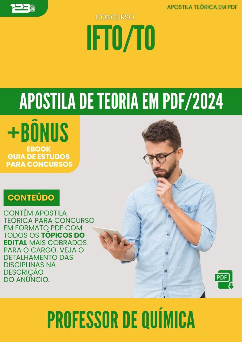Apostila Teórica para Concurso Professor de Química Concurso IFTP 2024