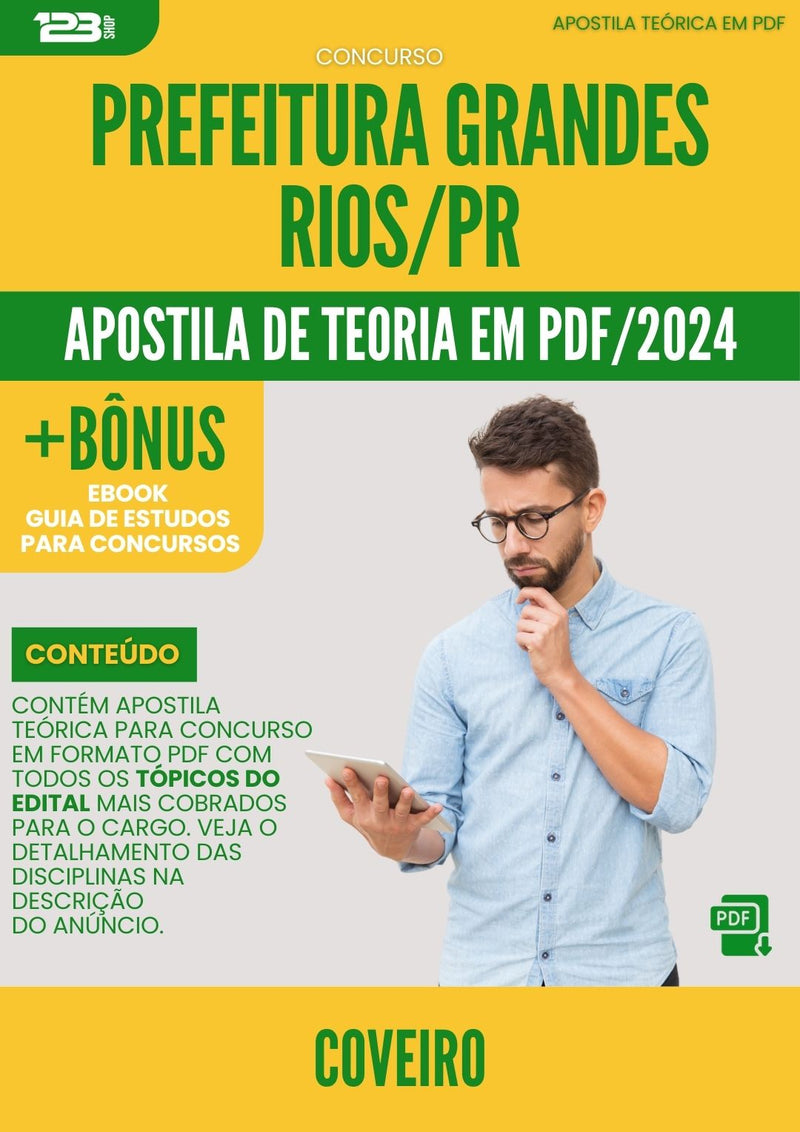 Apostila Teórica para Concurso Coveiro Prefeitura Grandes Rios PR 2024