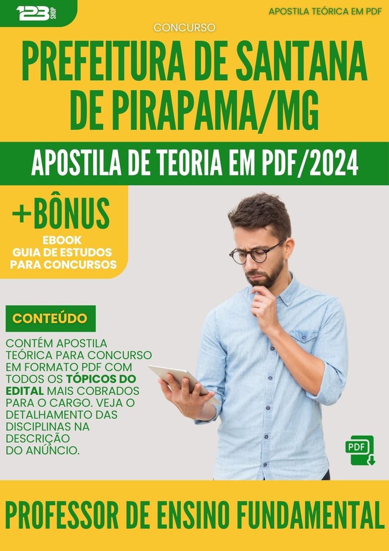 Apostila Teórica para Concurso Professor Ensino Fundamental Santana Pirapama 2024
