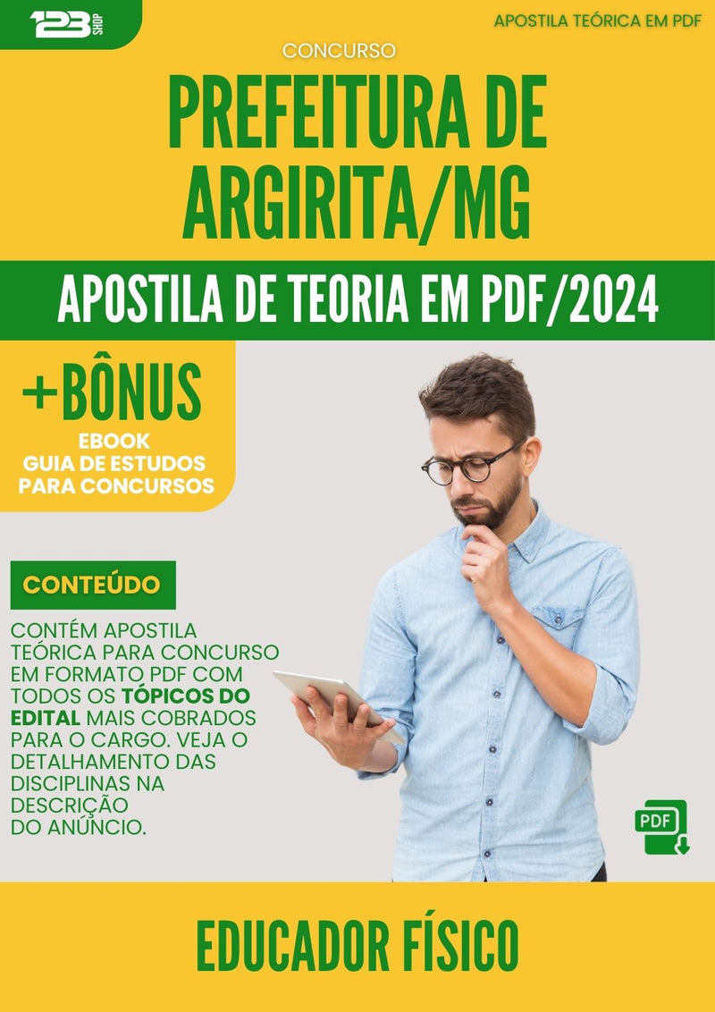 Apostila Teórica para Concurso Educador Físico Prefeitura Argirita MG 2024