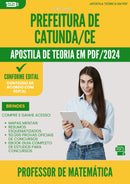 Apostila Teórica para Concurso Professor De Matematica da Prefeitura Catunda Ce 2024 - Conteúdo de Acordo com Edital