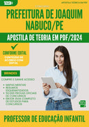 Apostila Teórica para Concurso Professor De Educacao Infantil da Prefeitura Joaquim Nabuco Pe 2024 - Conteúdo de Acordo com Edital