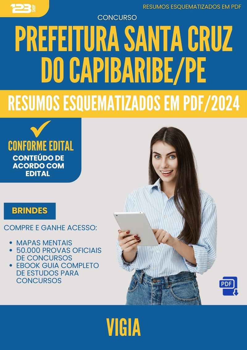 Resumos Esquematizados para Concurso Apostila Vigia Santa da Prefeitura Cruz Do Capibaribe Pe 2024 - Conteúdo de Acordo com Edital