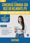 Resumos Esquematizados para Concurso Apostila Continuo Camara Sao Jose da Prefeitura Belmonte Pe 2024 - Conteúdo de Acordo com Edital