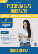Resumos Esquematizados para Concurso Apostila Tecnico Agricola Duas da Prefeitura Barras Rj 2024 - Conteúdo de Acordo com Edital