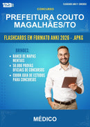 Flashcards Anki para o Concurso Prefeitura Couto Magalhães/TO para Médico - 600 Flashcards