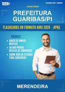 Flashcards Anki para o Concurso Prefeitura Guaribas/PI para Merendeira - 600 Flashcards