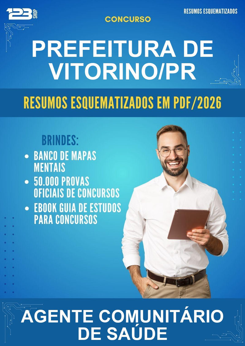 Resumos Esquematizados para o Concurso Prefeitura de Vitorino/PR para Agente Comunitário de Saúde