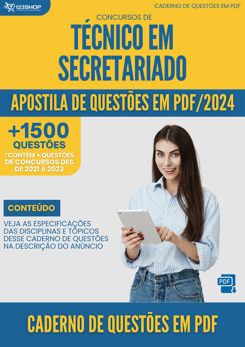 Caderno de Questões de Concursos de Técnico Em Secretariado