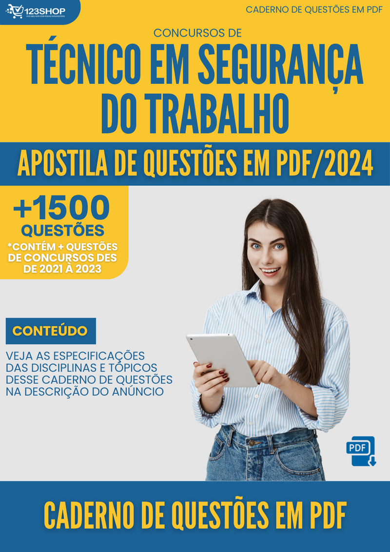 Caderno de Questões de Concursos de Técnico Em Segurança Do Trabalho