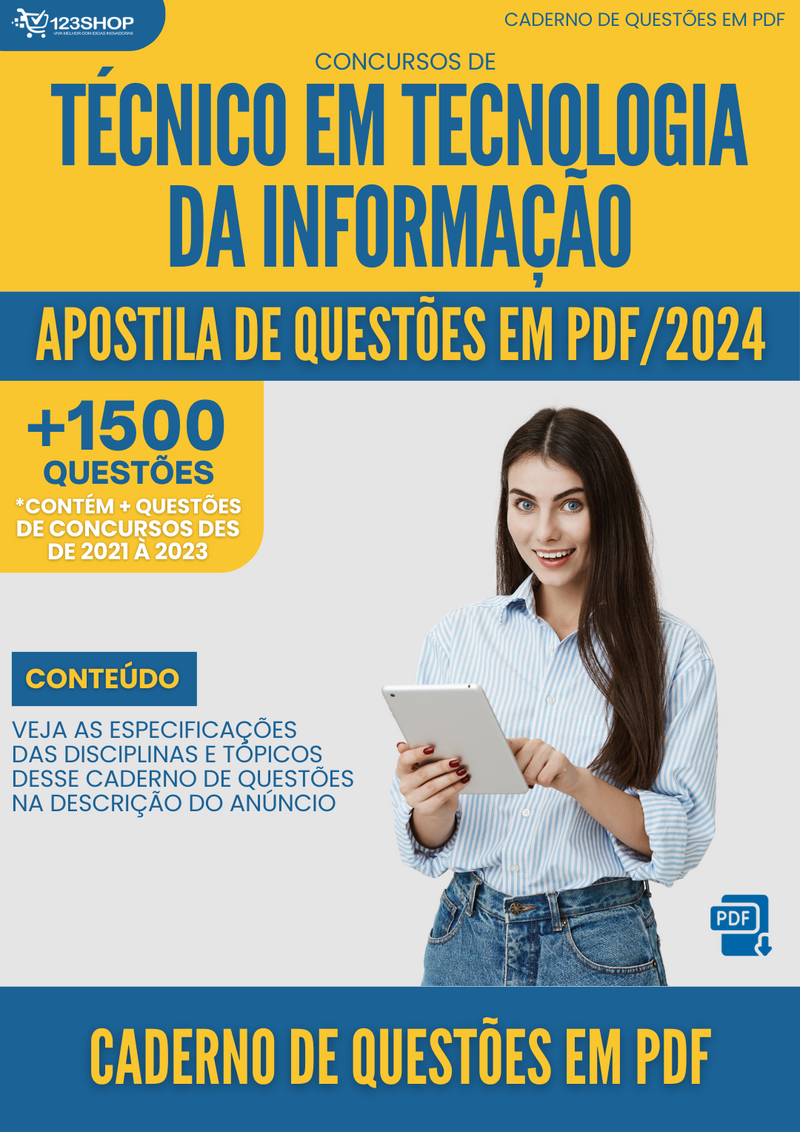 Caderno de Questões de Concursos de Técnico Em Tecnologia Da Informação