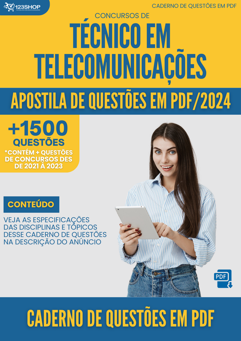 Caderno de Questões de Concursos de Técnico Em Telecomunicações