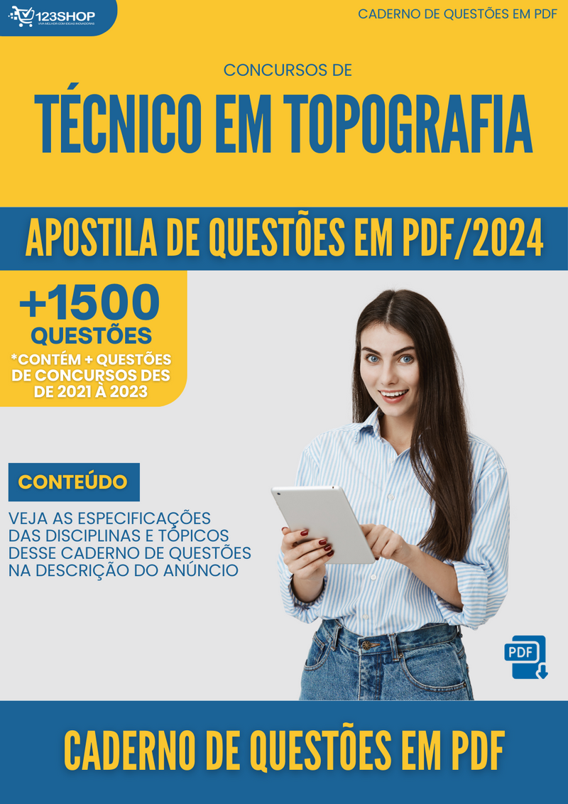Caderno de Questões de Concursos de Técnico Em Topografia