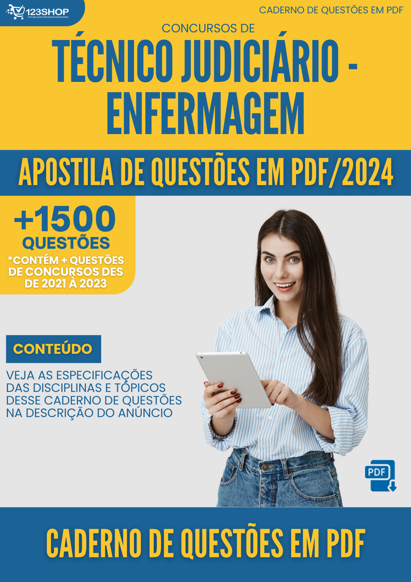 Caderno de Questões de Concursos de Técnico Judiciário - Enfermagem