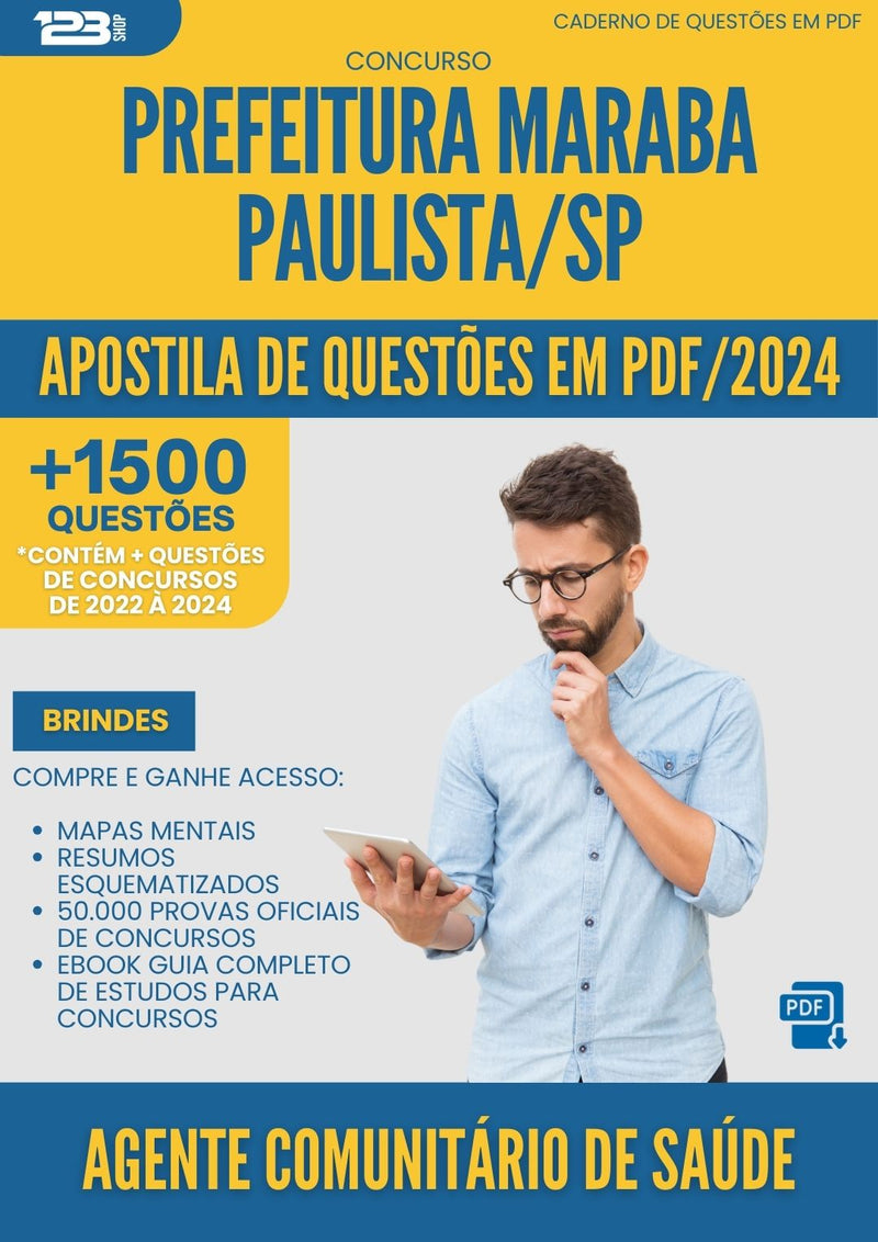 Apostila de Questões para Concurso Agente De Endemias da Prefeitura Crominia Go 2025 - Mais de 1.500 Questões