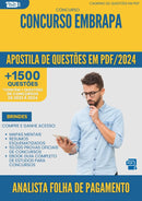 Apostila de Questões para Concurso Analista Folha De Pagamento Embrapa 2025 - Mais de 1.500 Questões