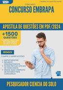 Apostila de Questões para Concurso Pesquisador Ciencia Do Solo Embrapa 2025 - Mais de 1.500 Questões