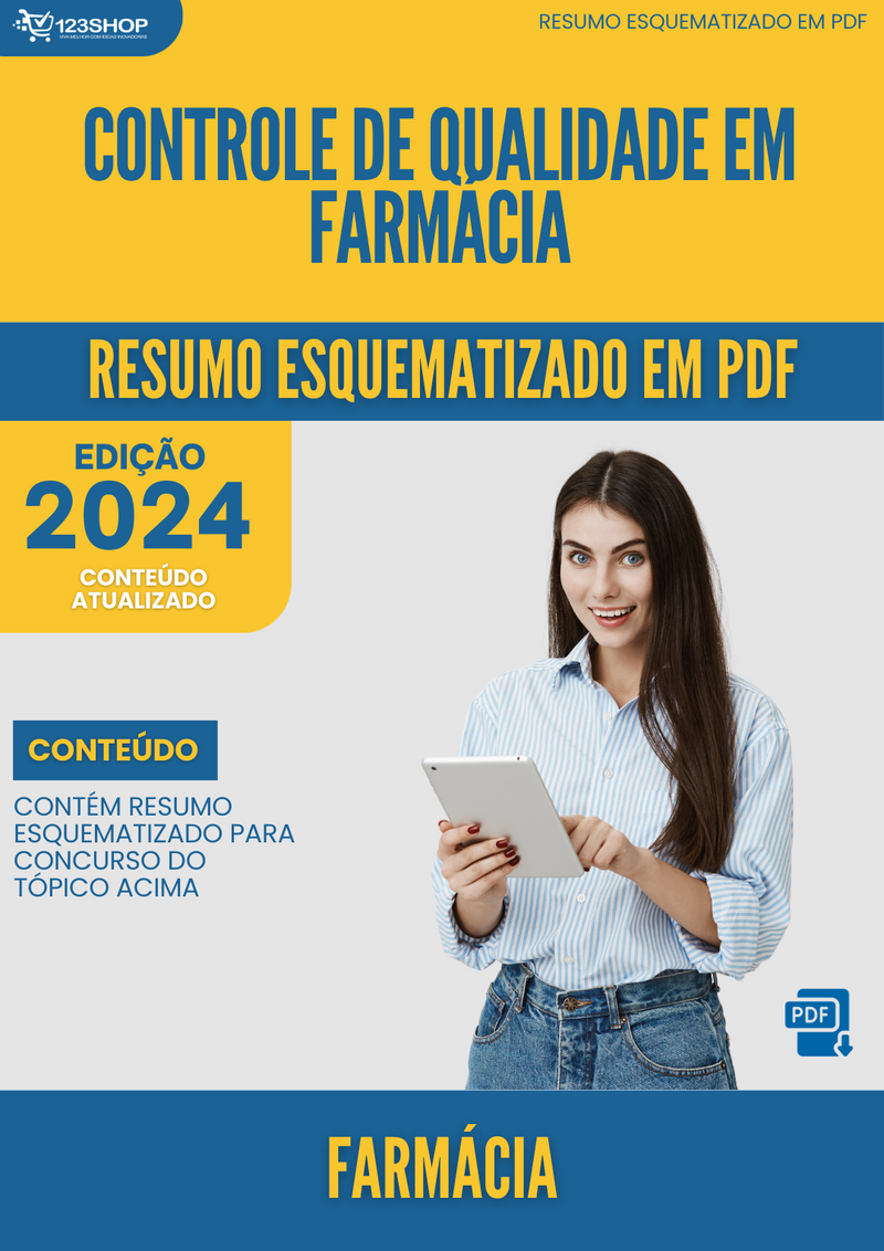 Resumo Esquematizado de Farmácia Sobre Controle De Qualidade Em Farmácia para Concursos