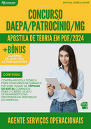 Apostila Teórica para Concurso DAEPA Patrocínio MG 2024 Agente Serviços Operacionais - Com Caderno de Questões