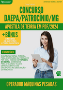 Apostila Teórica para Concurso DAEPA Patrocínio MG 2024 Operador Máquinas Pesadas - Com Caderno de Questões