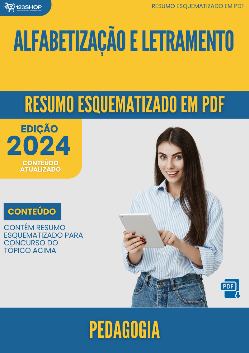 Resumo Esquematizado de Pedagogia Sobre Alfabetização E Letramento para Concursos