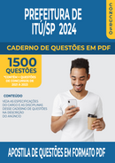 Apostila de Questões para Concurso da Prefeitura de Itú/SP 2024 para Tratorista - Mais de 1.500 Questões Gabaritadas