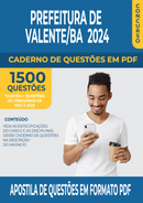 Apostila de Questões para Concurso da Prefeitura de Valente/BA 2024 para Agente de Trânsito - Mais de 1.500 Questões Gabaritadas
