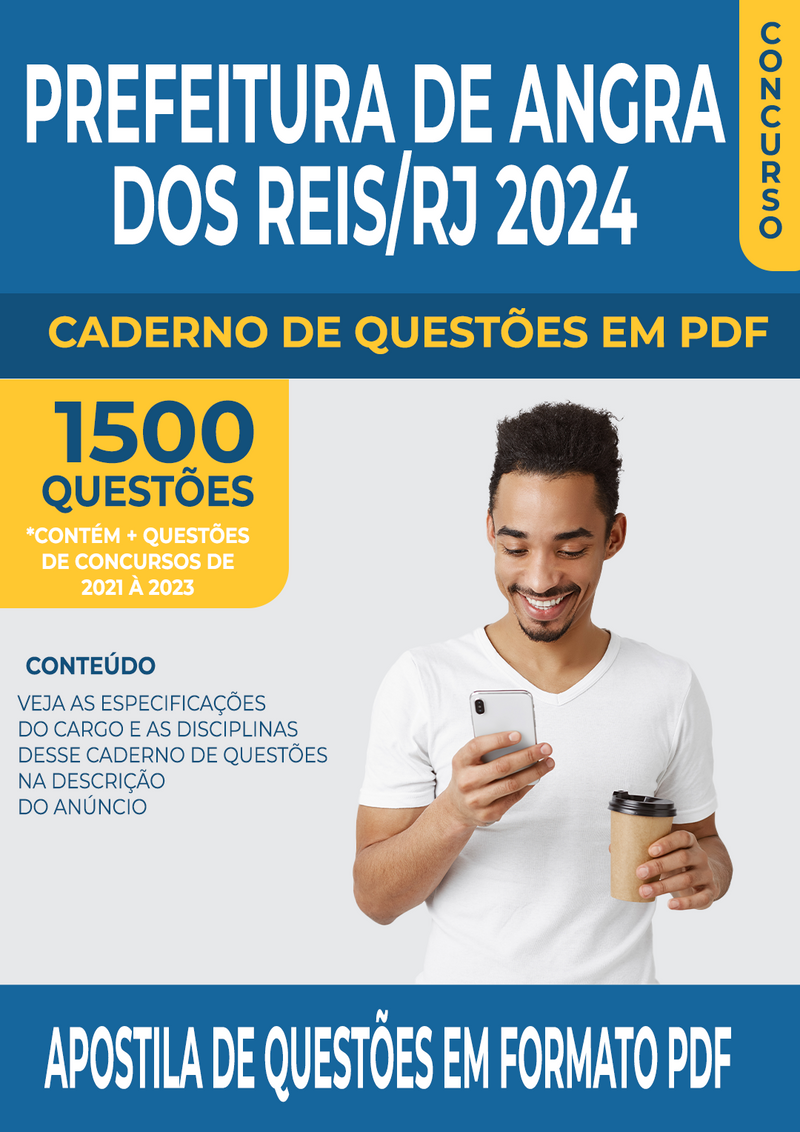 Apostila de Questões para Concurso da Prefeitura de Angra dos Reis/RJ para Fiscal de Obras e Posturas - Mais de 1.500 Questões Gabaritadas