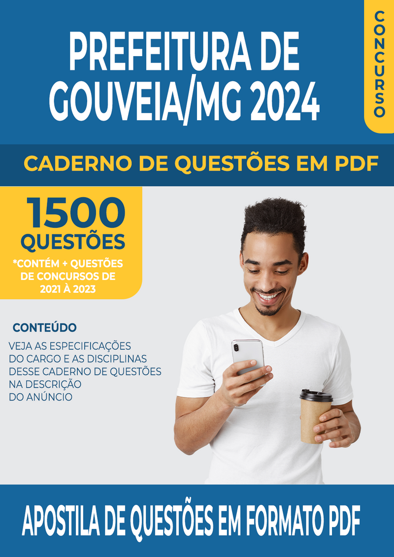 Apostila de Questões para Concurso da Prefeitura de Gouveia/MG para Médico Radiologista - Mais de 1.500 Questões Gabaritadas
