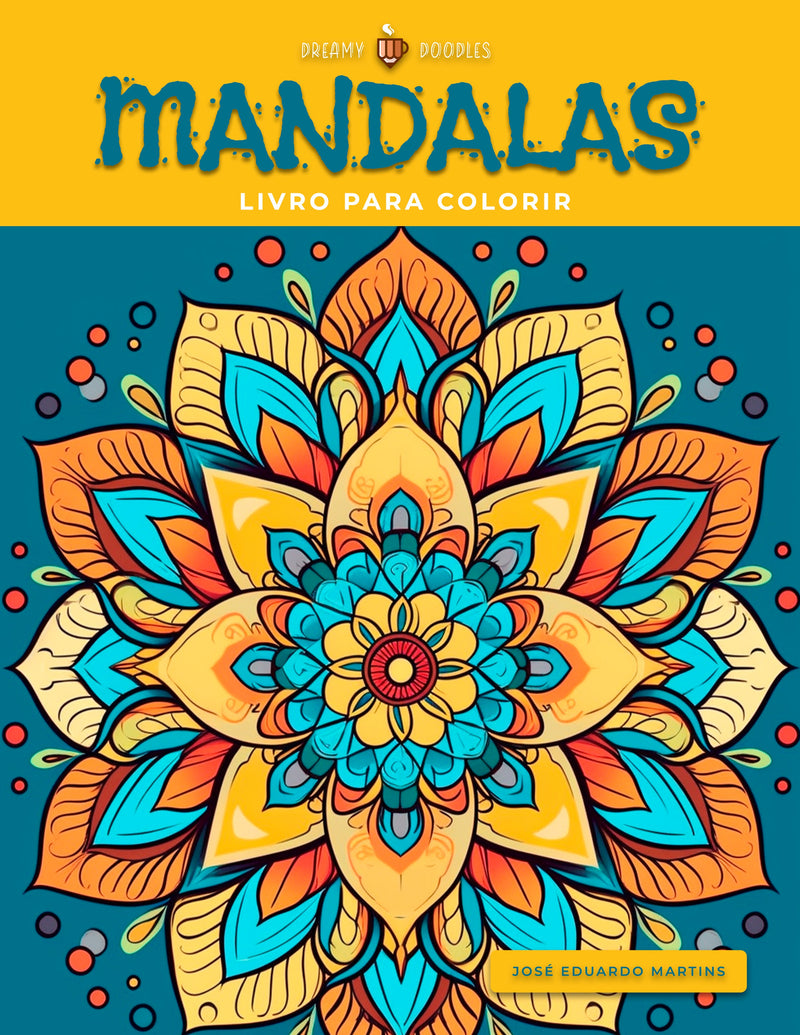 Livro de Colorir para Imprimir de Mandalas - 50 Imagens em Formato PDF - Acesso Imediato