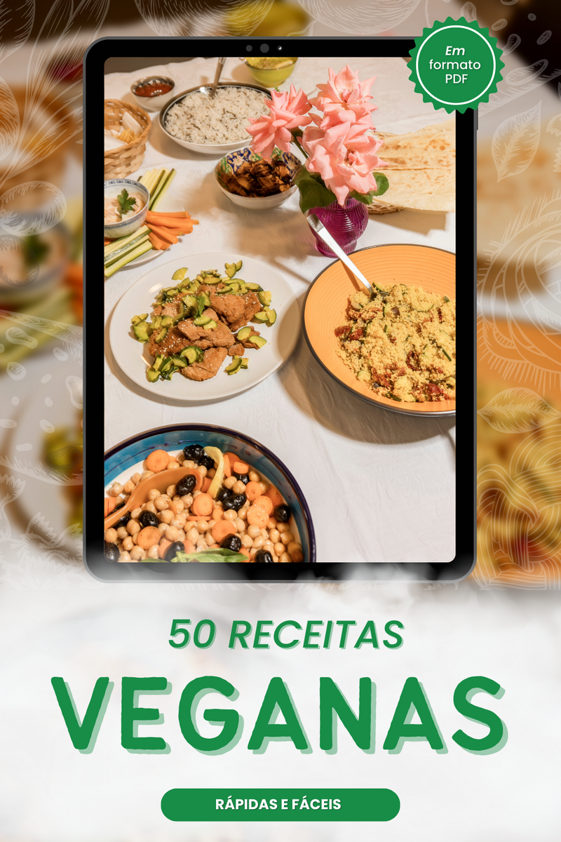 Ebook 50 Receitas Veganas Rápidas e Fáceis