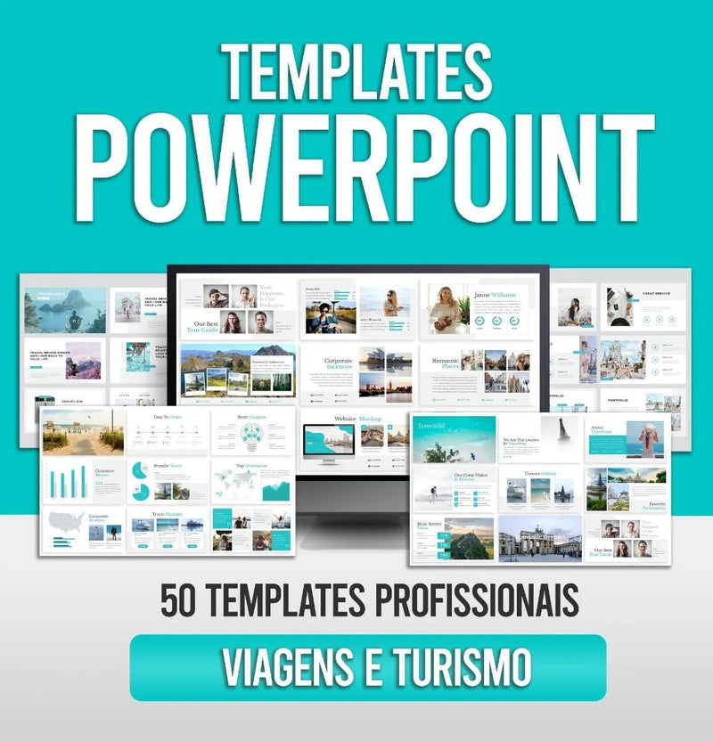 Templates Powerpoint do Segmento de Viagens e Turismo
